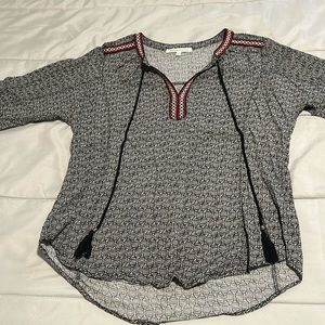 Boho style lightweight very soft Rayon top.